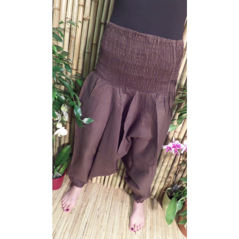 Pantalon Afghan marron foncé