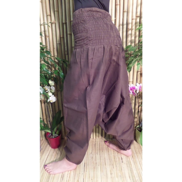 Pantalon Afghan marron foncé