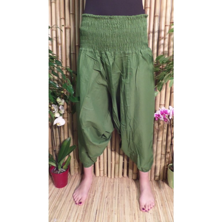 Pantalon Afghan vert mousse