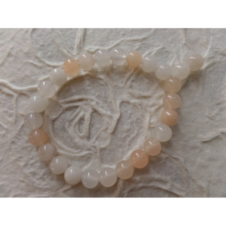 Mala de poignet en aventurine rose