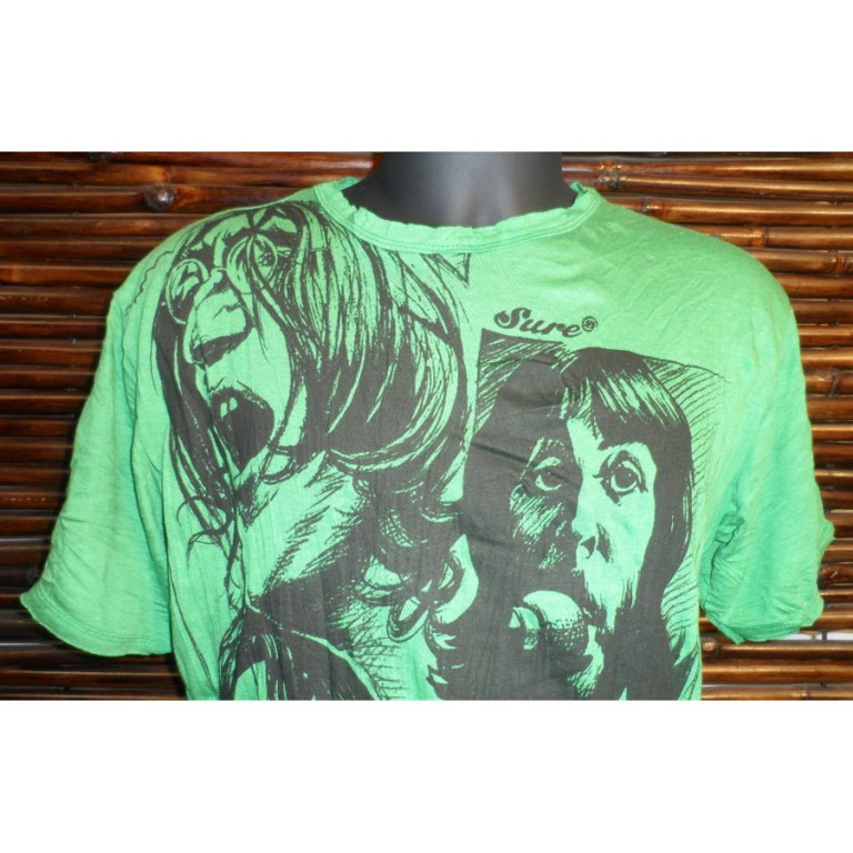 Tee shirt vert Beatles 