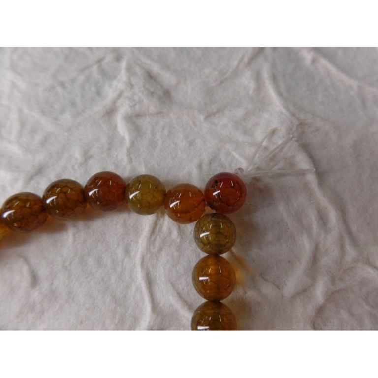 Mala de poignet en agate veine de dragon