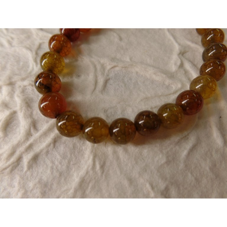 Mala de poignet en agate veine de dragon