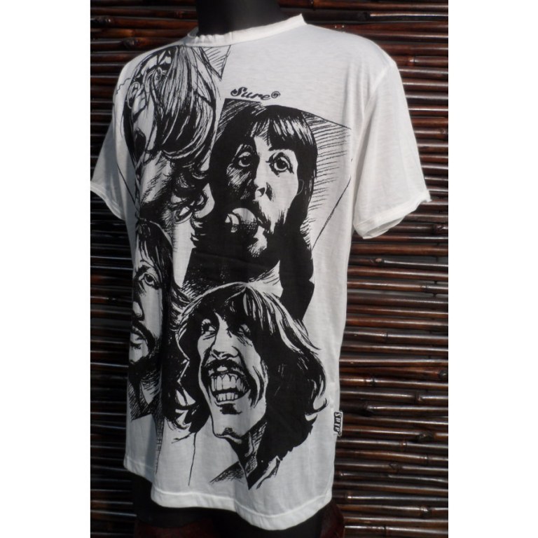 Tee shirt blanc Beatles 