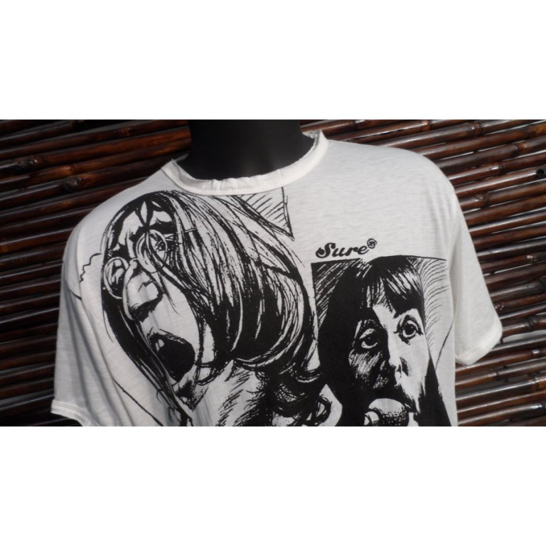 Tee shirt blanc Beatles 