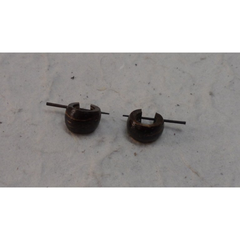 Boucles d'oreilles tout en bois mini