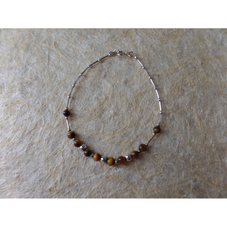 Bracelet perles oeil de tigre