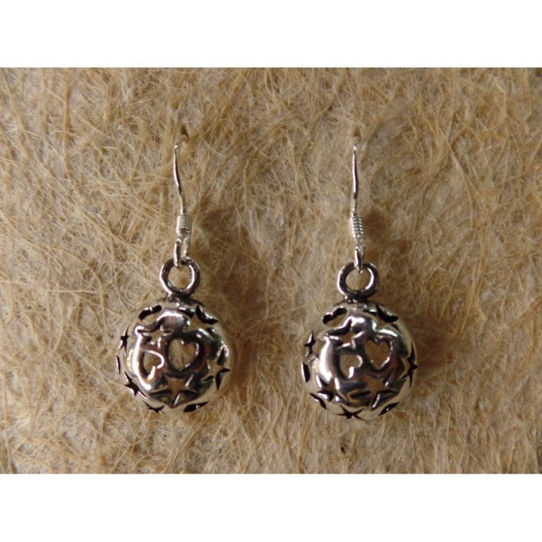 Boucles d'oreilles 1/2 sphère pak