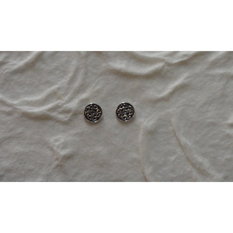 Boucles d'oreilles noeud infini