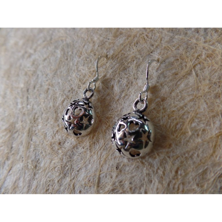 Boucles d'oreilles 1/2 sphère pak