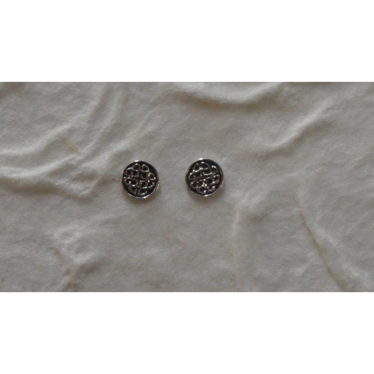 Boucles d'oreilles noeud infini