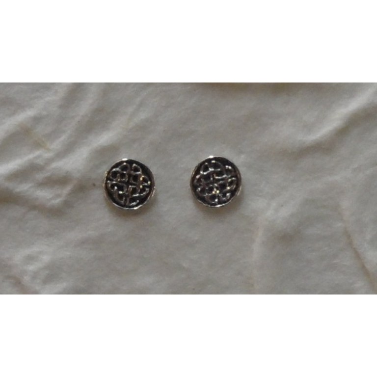 Boucles d'oreilles noeud infini