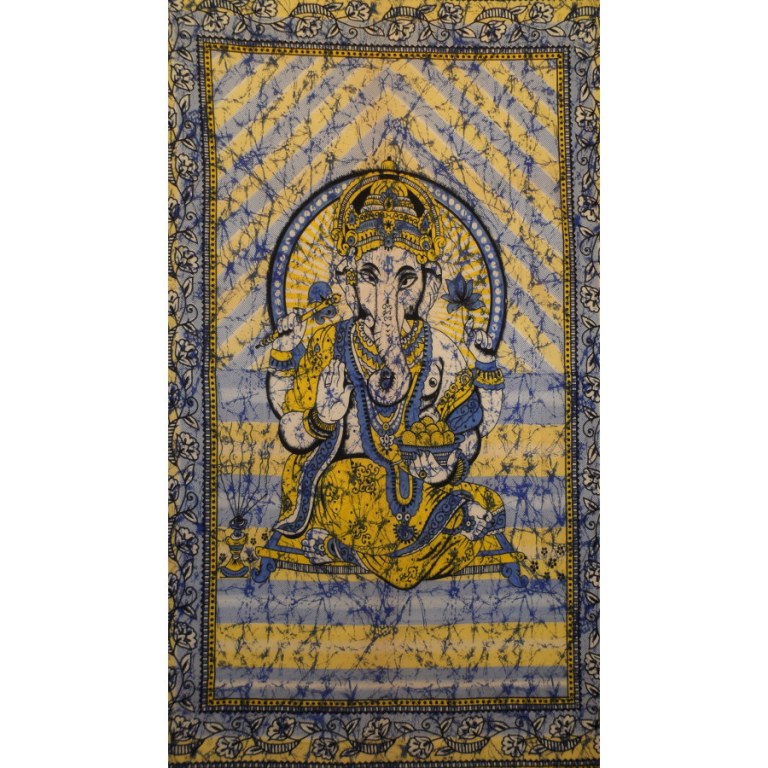 Tenture bleue Bada Ganapati