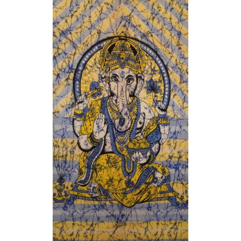 Tenture bleue Bada Ganapati