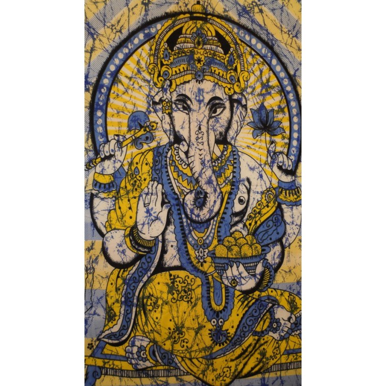 Tenture bleue Bada Ganapati