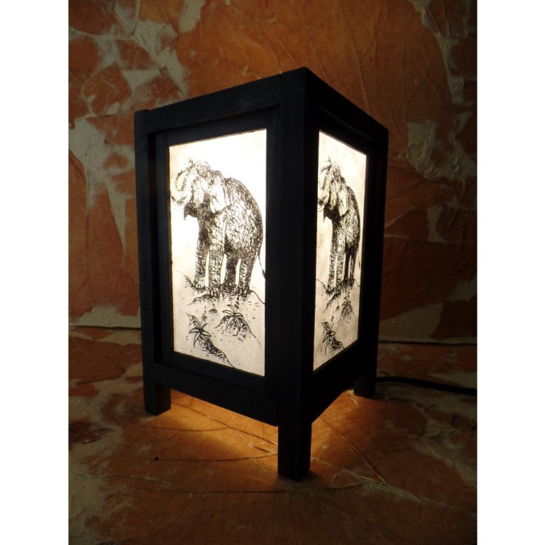 Lampe blanche l'éléphant