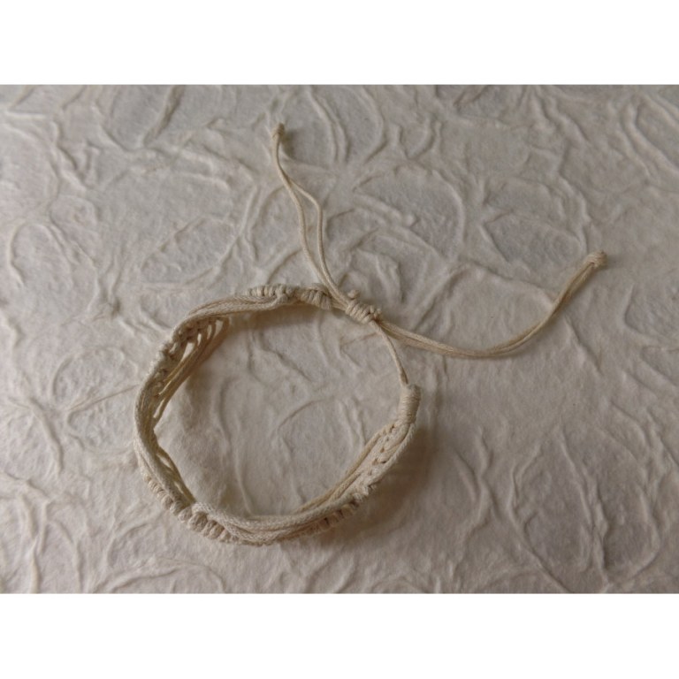 Bracelet tali écru modèle 7