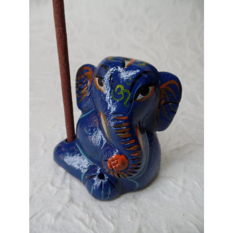 Brûle encens éléphant bleu