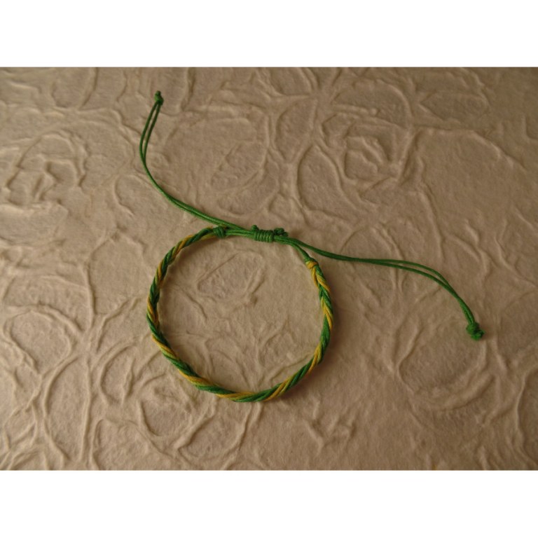 Bracelet tali vert/jaune modèle 5