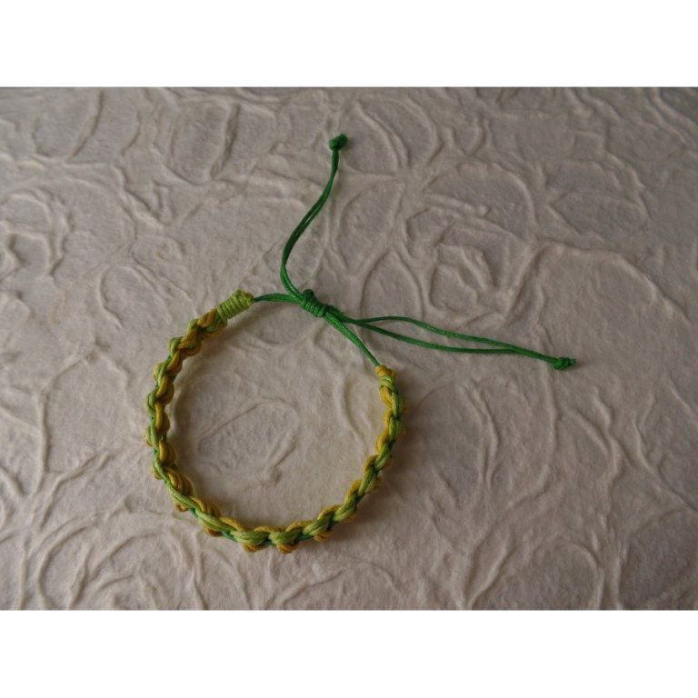 Bracelet tali vert/jaune modèle 3