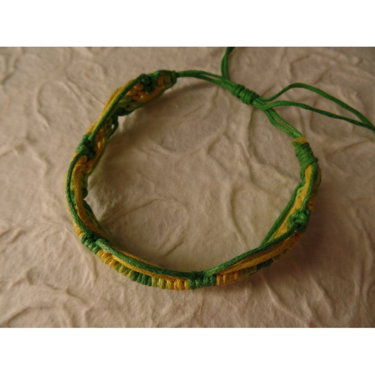 Bracelet tali vert/jaune modèle 7