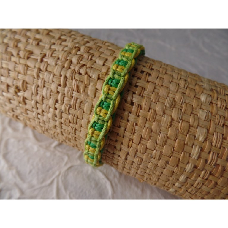 Bracelet tali vert/jaune modèle 11