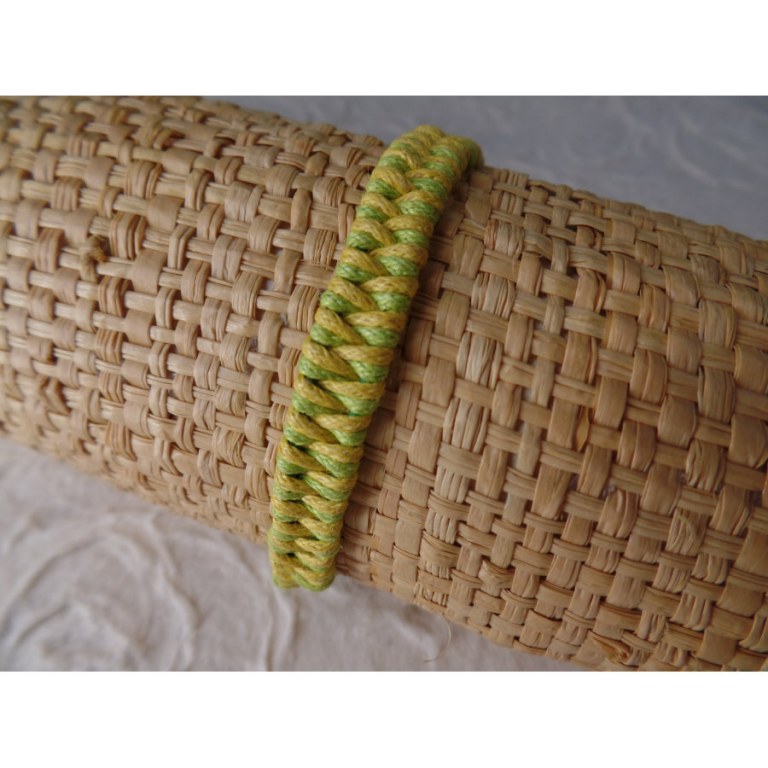 Bracelet tali vert/jaune modèle 4