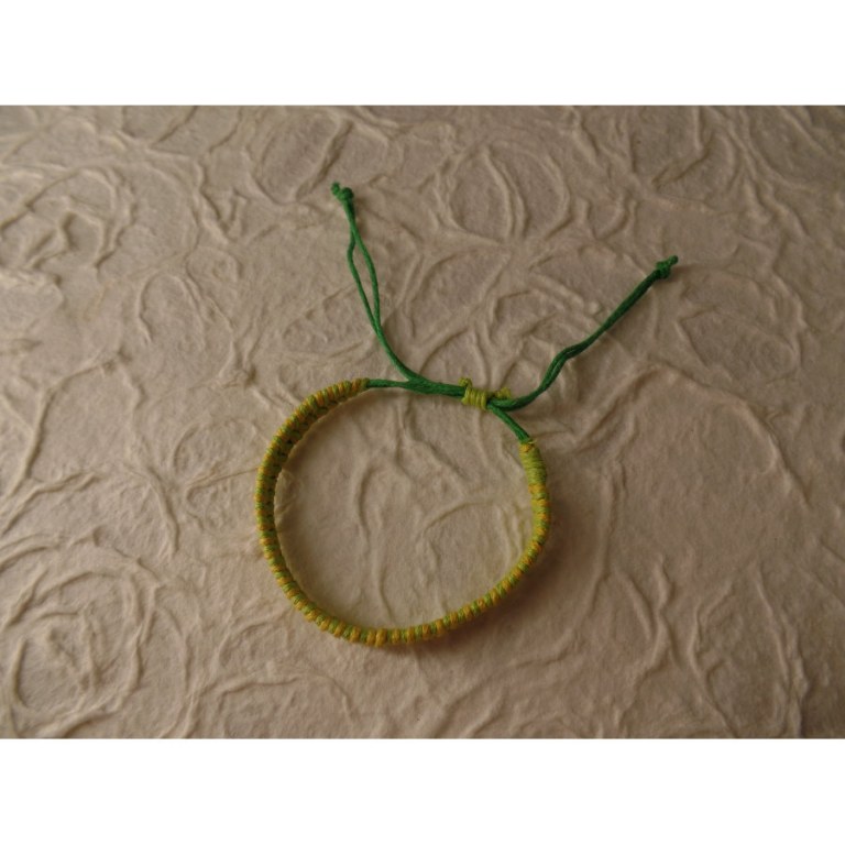 Bracelet tali vert/jaune modèle 4