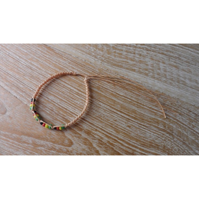 Bracelet beige macrasta