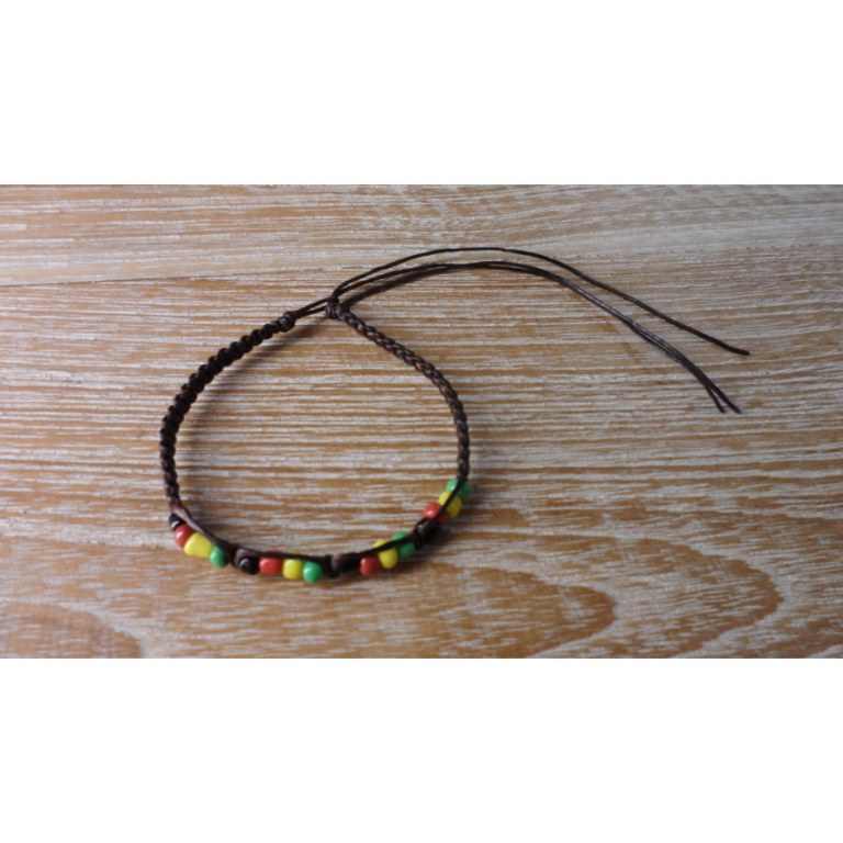 Bracelet marron macrasta