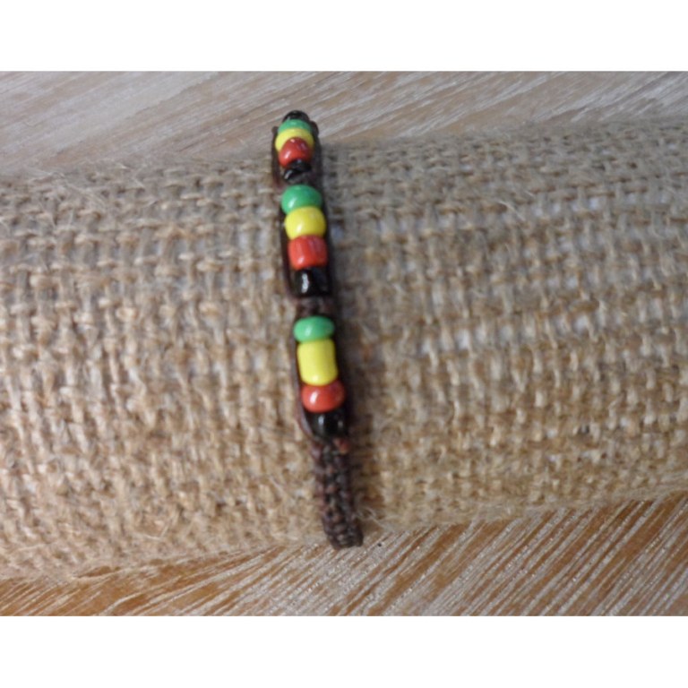 Bracelet marron macrasta