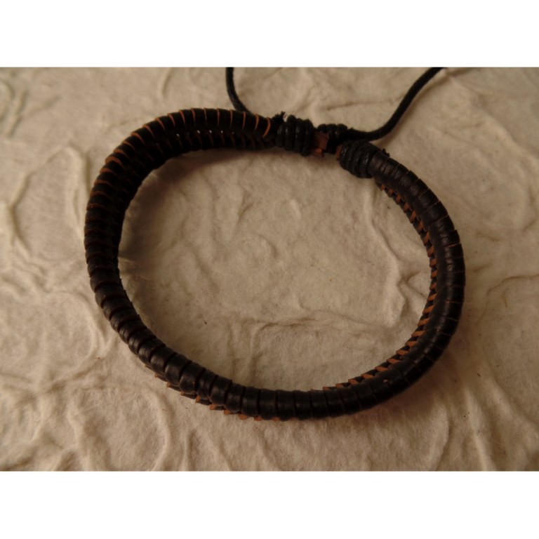 Bracelet tresse africaine bicolore