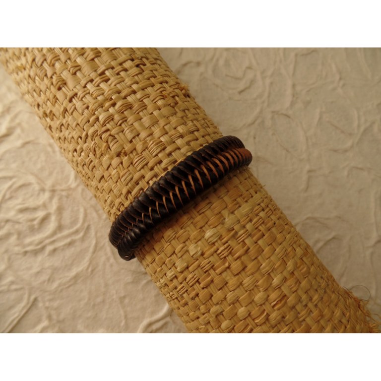 Bracelet tresse africaine bicolore