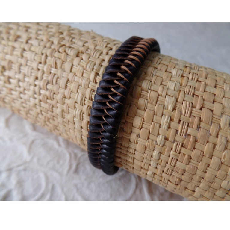 Bracelet tresse africaine bicolore