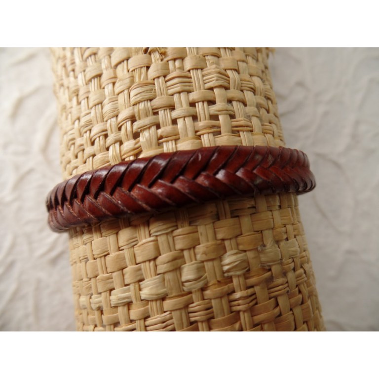 Bracelet ganse marron