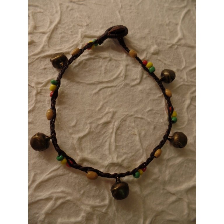 Bracelet cheville rakhang marron foncé