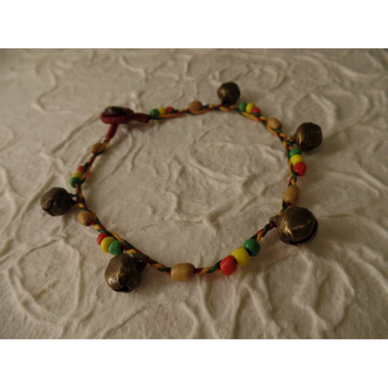 Bracelet cheville rakhang rasta