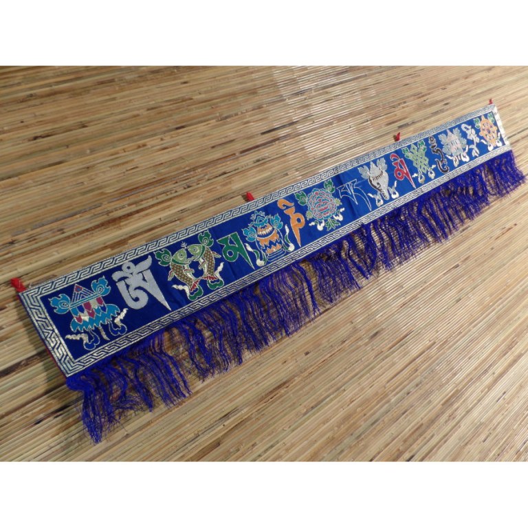 Broderie tibétaine Om mani tashi