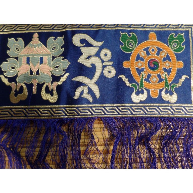 Broderie tibétaine Om mani tashi