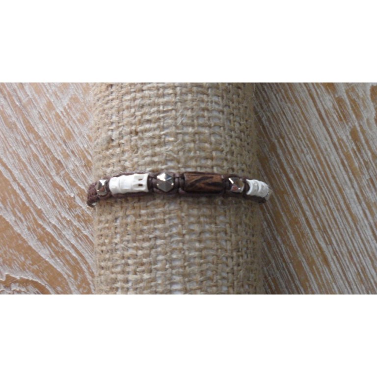 Bracelet mabostrass marron foncé