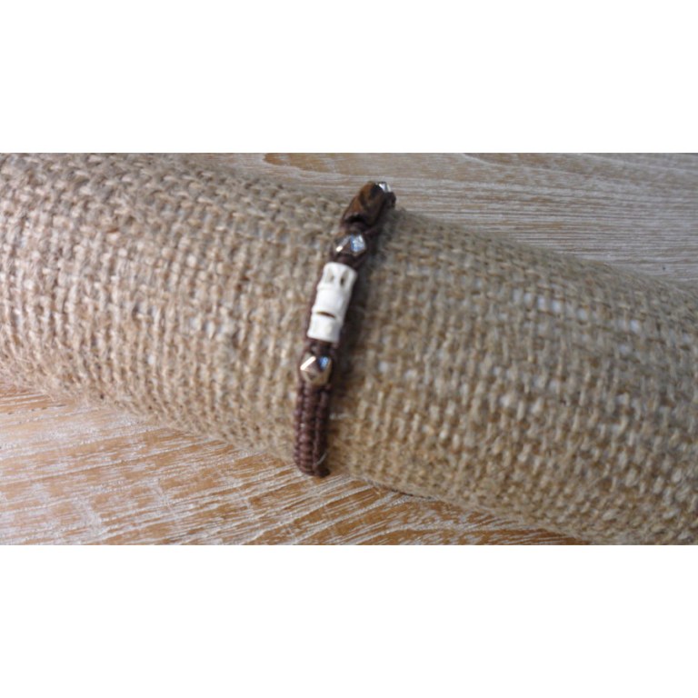 Bracelet mabostrass marron foncé