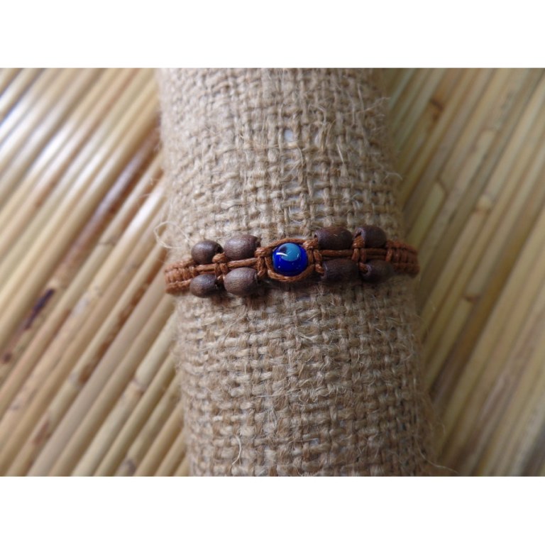 Bracelet marron clair nazar boncugu