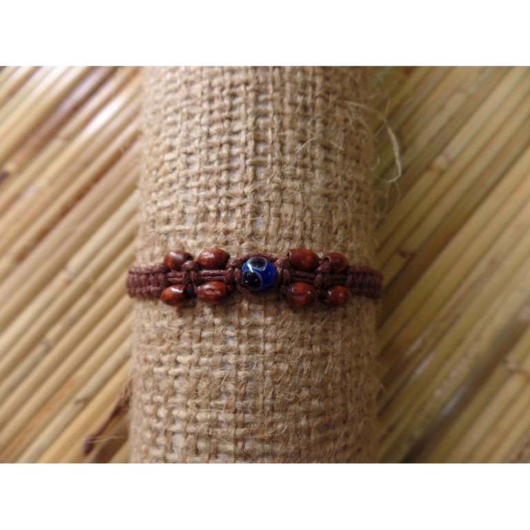 Bracelet marron nazar boncugu