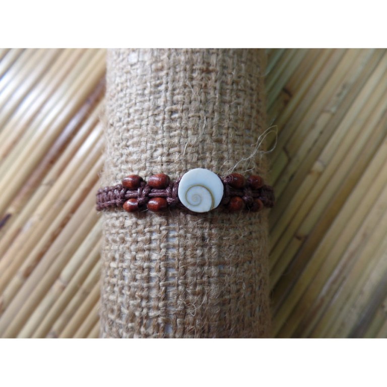 Bracelet marron oeil de Ste Lucie