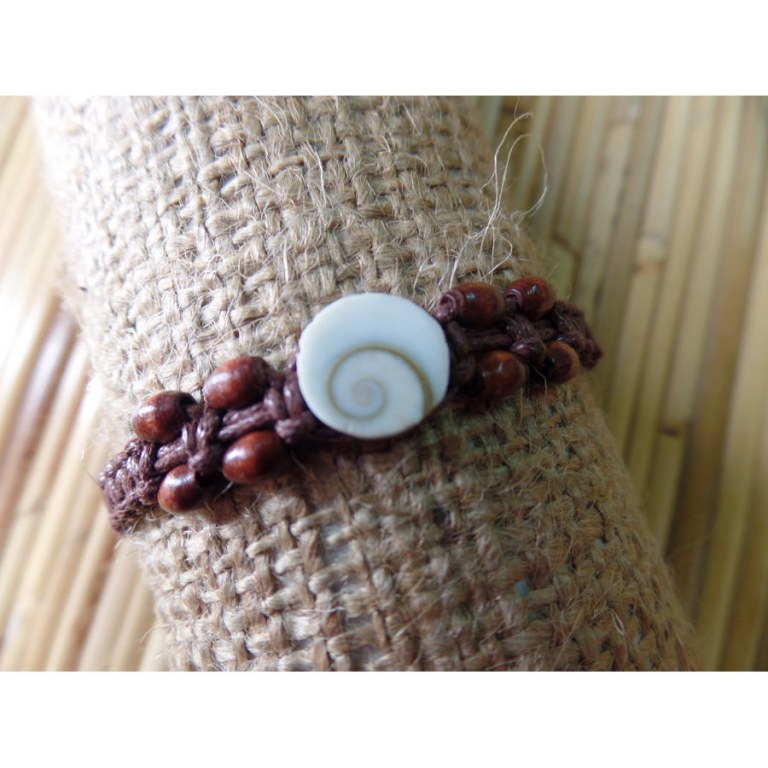 Bracelet marron oeil de Ste Lucie