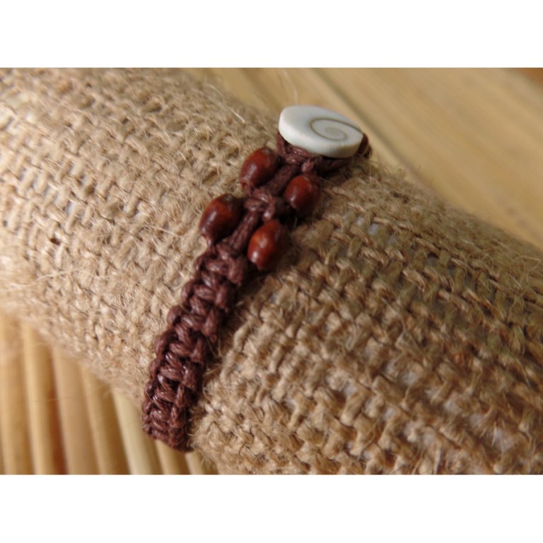 Bracelet marron oeil de Ste Lucie