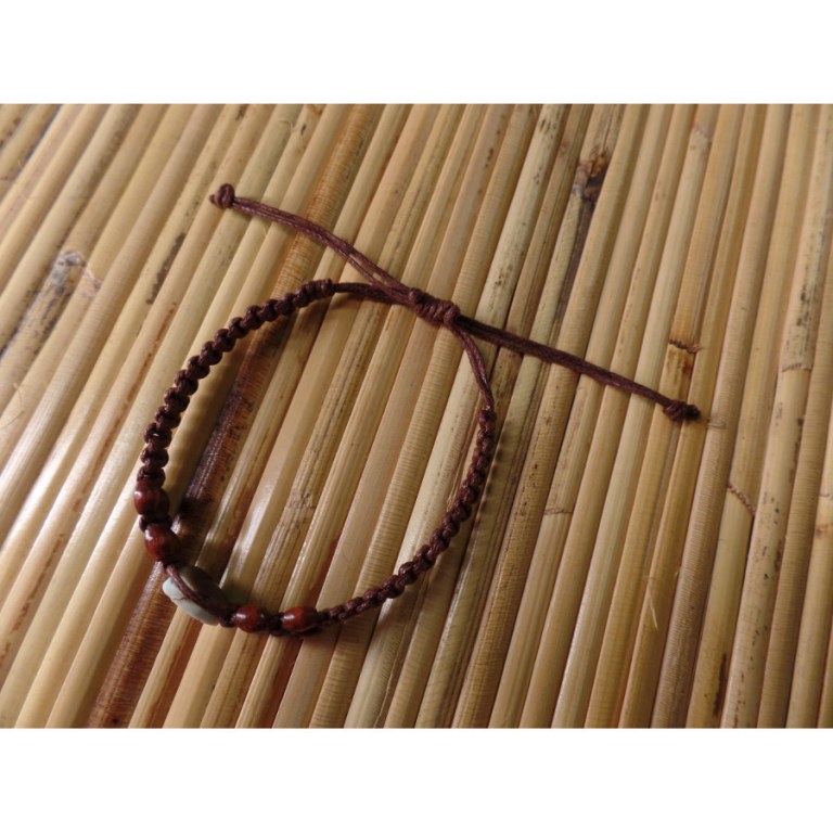 Bracelet marron oeil de Ste Lucie