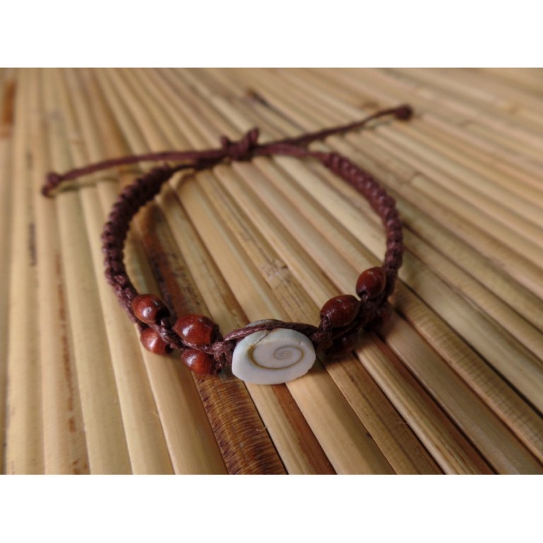 Bracelet marron oeil de Ste Lucie