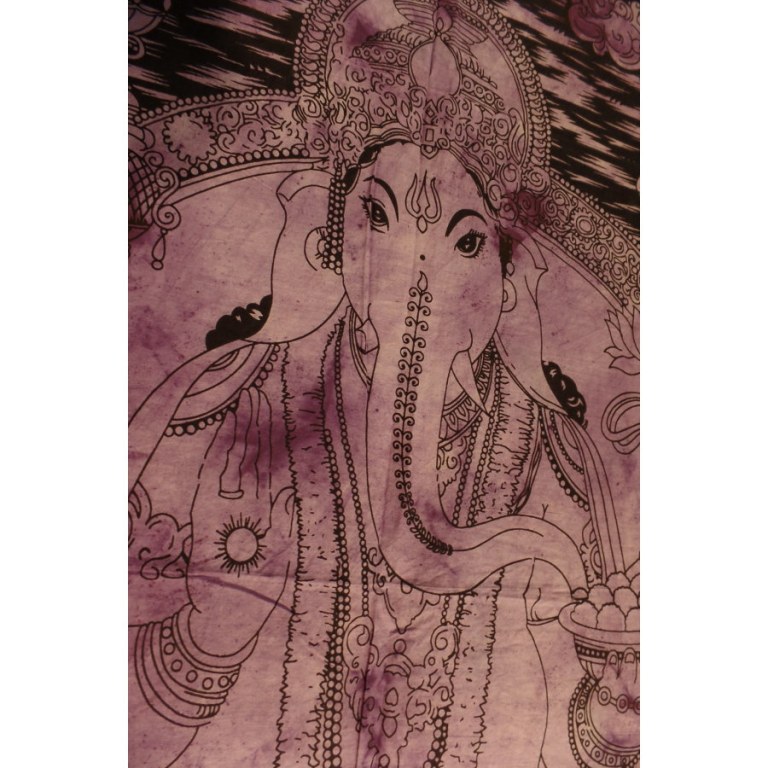 Petite tenture mauve beautiful Ganesh et son rat