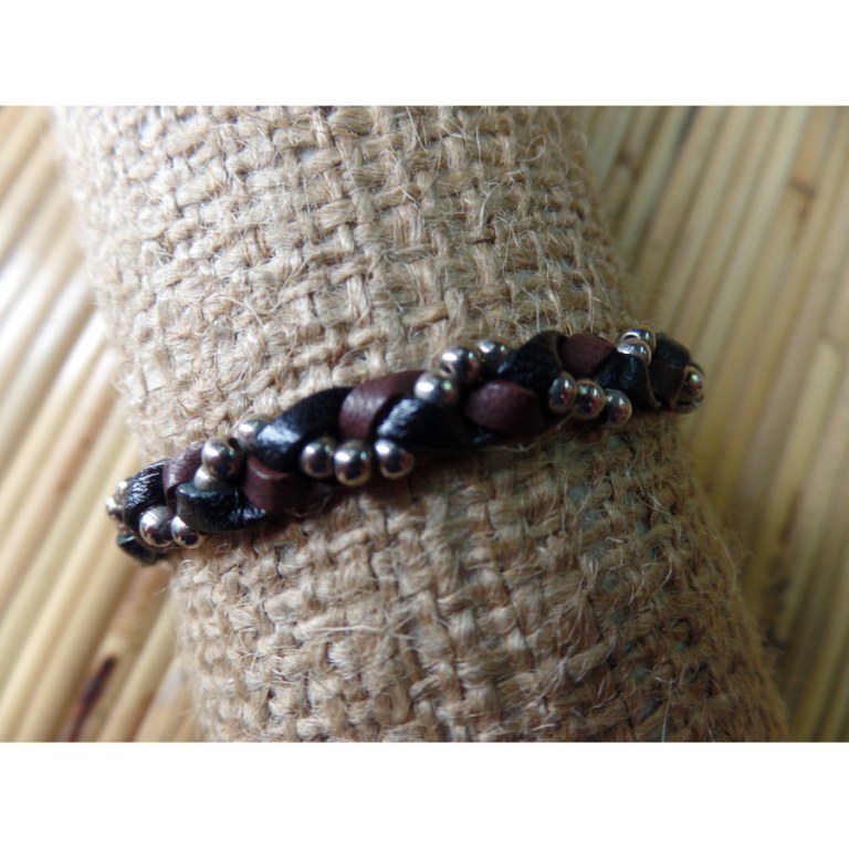 Bracelet marron/noir mutiara